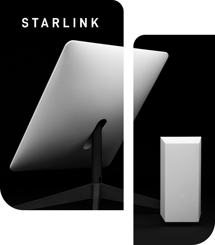 Image of a stack of Starlink